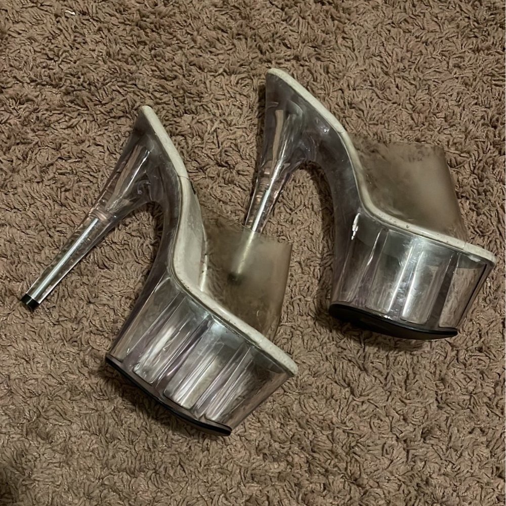 Stylish Clear Platform Heels